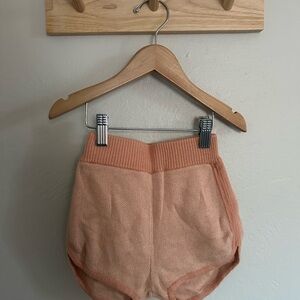 Soor Ploom Peach Knit Baby Shorts 4yrs